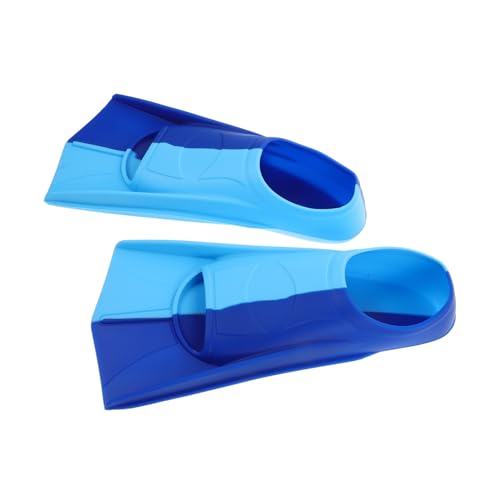 iplusmile Aletas Cortas de Natación para Niñas Entrenamiento y Esnórquel Mejora Propulsión y Cómodo y Seguro Colores Azul Oscuro y XS