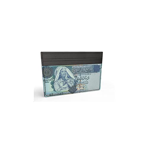 Porte-cartes en cuir Dinar libyen contre les poches déformées, étui multicolore mince et moderne