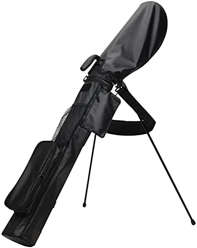 Craftsman Golf Lightweight Carry Sunday Bag with Stand Multicolor Perfect for Driving Range ,Par 3 Course (Black)