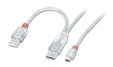 Lindy 31779 - Cable USB (50 cm, 2 x macho, 1 x macho), blanco