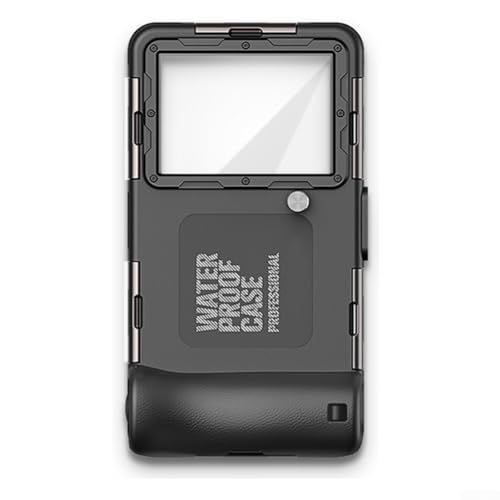 Funda impermeable con pantalla táctil para esnórquel, compatible con todos los modelos de smartphone (negro y negro)