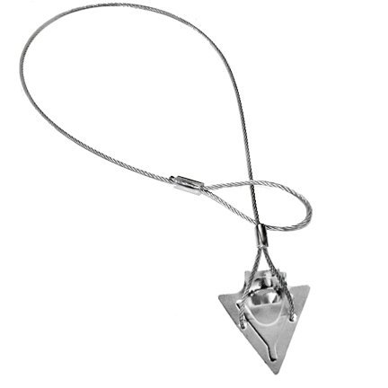 American Earth Anchors 3-inch Steel Arrowhead Anchor with 36-inch Cable and Anti-Theft Loop