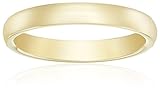 Amazon Collection Standard Comfort-Fit 14K Yellow Gold Band, 3mm, Size 8