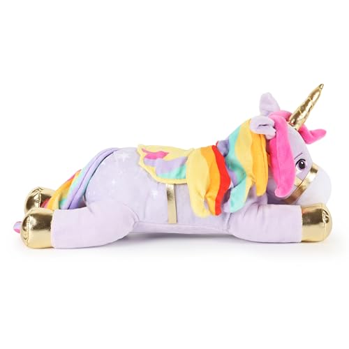 Image of Jay Franco Kids Unicorn Academy Plush Pillow Buddy - Large Ultra-Soft Stuffed Plushie & Cozy Pillow, Official Licensed Product, 13 Inches, Multi - Unicorn Academy Wildstar