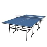 JOOLA Inside 13 - Professional MDF Indoor Table Tennis Table with Quick Clamp Ping Pong Net and Post Set - 10 Minute Easy Assembly - Ping Pong Table with Single Player Playback Mode