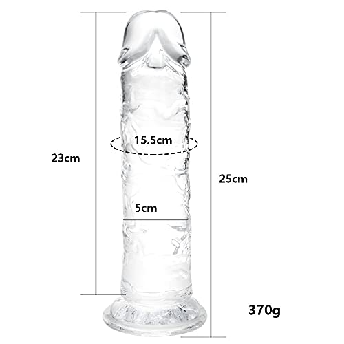 25 * 5 cm Großer Big Dildo Sex Spielzeug Realistischer, Riesendildo Körpersicheres Material Penis mit Saugnapf Groß für Freihändiges Paare Spiel für Frau Oder Männer Sex Toys