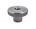 JW Winco Stainless Steel 303 Round Clamping Tapped Knob, Knurled, Threaded Through Hole, 1/4"-20 Thread Size x 3/4" Thread Depth, 1" Head Diameter (Pack of 1)