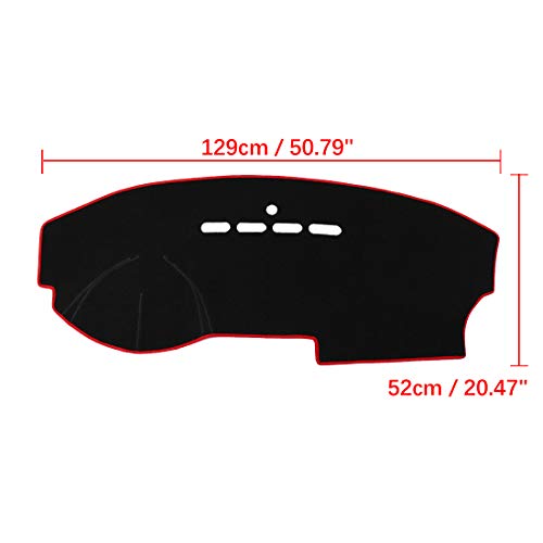 Alfombrilla de salpicadero coche antideslizante contra reflejos y calor 2
