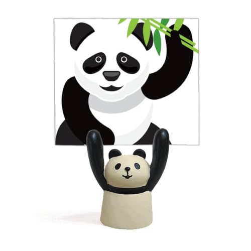 Porte-mémo traditionnel panda chinois en résine pour bureau