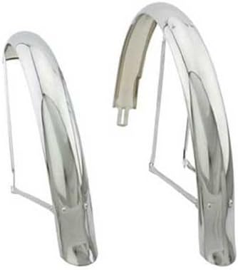 Lowrider 26 Flared Adjustable Middleweight Fender Set Chrome. for Bicycles, Bikes, for 26 Bike, Beach Cruiser.