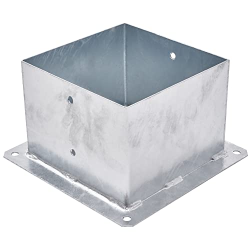 TRIBECCO® Casquillo atornillable para postes de madera cuadrados, galvanizado en caliente, 200 x...