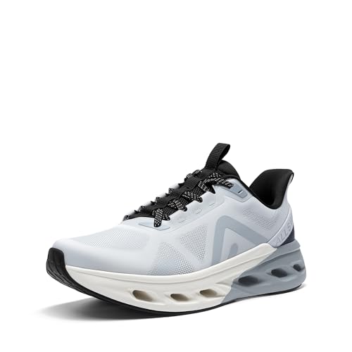 ALLSWIFIT Men's Slip On Walking Shoes Cushioning Hands Free Non-Slip Arch Support Breathable Lightweight Comfortable Workout Tennis Running Gym Fashion Sneakers