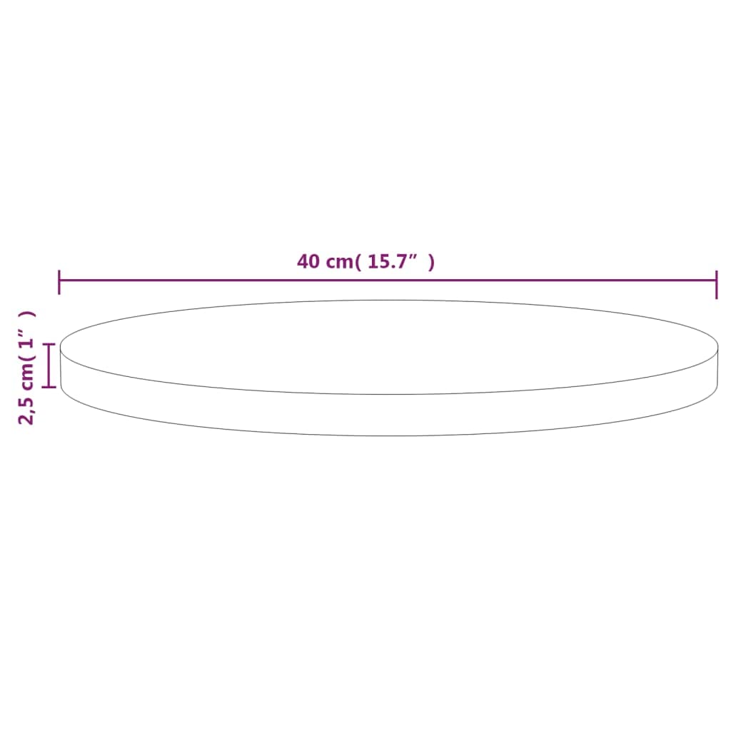 Plateau de table en bois Plateau de bureau rond Décoratif Plaque de protection Plateau de rechange pour tables à manger, tables basses ou tables de jardin Design moderne Facile à nettoyer
