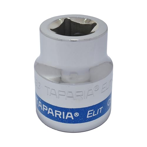 Image of TAPARIA Socket made of Chrome Vanadium Steel 6 Point Deep /Long Socket (Silver), C33 of 3 /4 inch (19mm) Square drive size, Suitable for Automobile, Industrial, Fabrication, Professional & Home Use