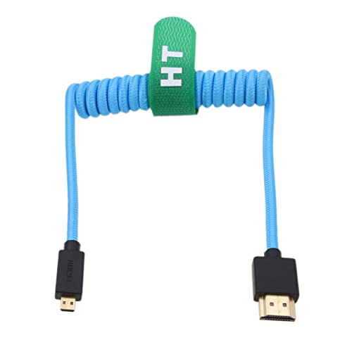 HangTon Micro HDMI to HDMI 4K 8K Ultra HD Cable for Sony A6500 A7III Canon EOS M R5 R7 GH4 X-T4 Z50 Camera ATOMOS Ninja V Monito