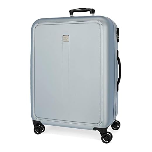 Roll Road Camboya Maleta mediana Azul 48x68x27 cms Rígida ABS Cierre de combinación lateral 72L 3,8 kgs 4 Ruedas dobles