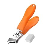 Cortaúñas inclinado, cortaúñas curvado, cortaúñas en ángulo antisalpicaduras, cortaúñas inclinado con apertura de mandíbula ancha, cortaúñas de manos y pies, pequeño