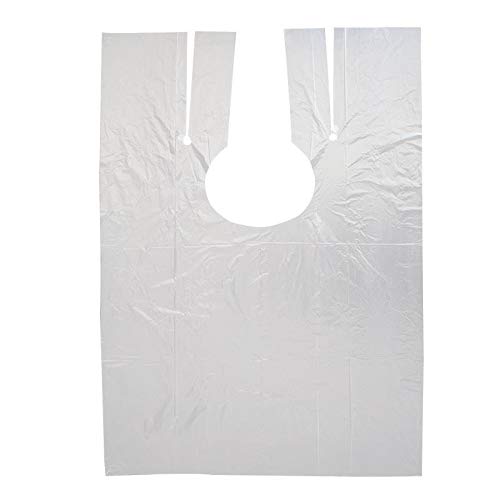 Preisvergleich Produktbild Hffan Einweg-Haarschneideüberzug Friseurumhang, wasserdichter Friseursalonumhang Klare Waschpads Shampoo-Umhang, Haarschürzenumhang, Friseur-Wickel, Friseurstoff 100-tlg