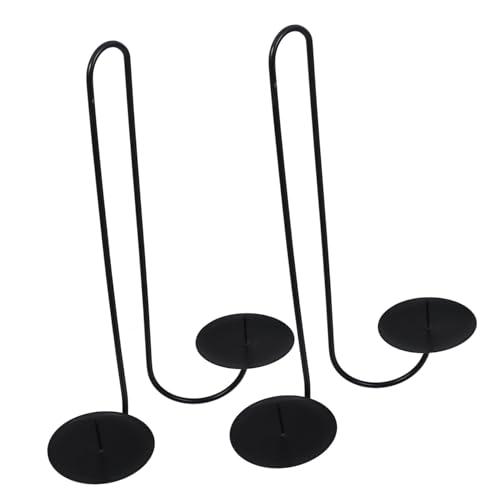 Cabilock 2pcs Wall Mounted Iron Candle Sconce Modern Farmhouse Candle Holders for Weddings Home Decor and Fireplace Elegance Sturdy and Sleek Design