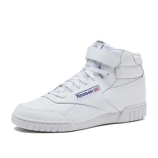 Reebok Men's EX-O-FIT HI Sneaker, White, 10