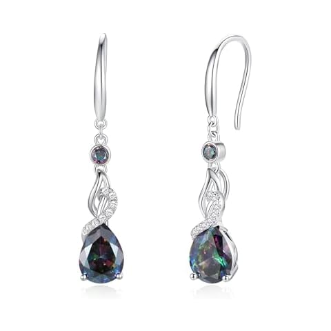 FANCIME Alexandrite Teardrop Earrings for Women Cover
