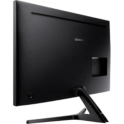 SAMSUNG 32-Inch ViewFinity UJ590 UHD Monitor, 4K (3840x2160) Display, 60Hz, 4ms, HDMI/Display Port, AMD FreeSync, Eye Saver/Flicker Free Mode, Dark Gray/Blue, with MTC HDMI Cable
