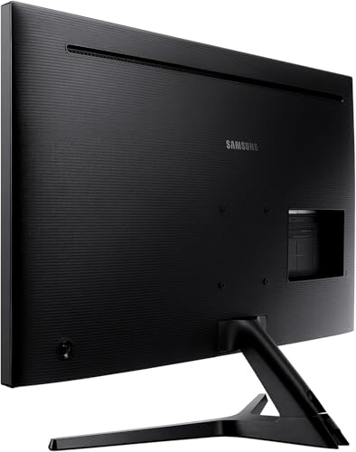 Image of SAMSUNG 32 inch ViewFinity UJ59 Series Monitor, 4K UHD (3840x2160) Display, 60Hz, 4ms, AMD FreeSync, HDMI /Display Port, Eye Saver /Flicker Free Mode, Dark Gray /Blue, with MTC HDMI Cable