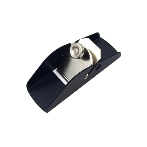 Small Manual Wood Planer, Adjustable Block Plane for Trimming, Wood Planing, and Edge Rounding, for Woodcraft, DIY Crafting, and Carpentry Projects (Black 3.5 inch)