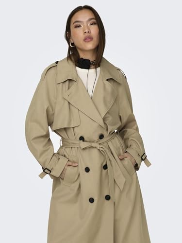 ONLY Damen Onlchloe Double B. Otw Noos Trenchcoat, Tannin, XXS EU