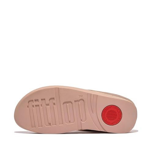Image of FitFlop Halo Bead-Circle Metallic Toe-Post Sandals