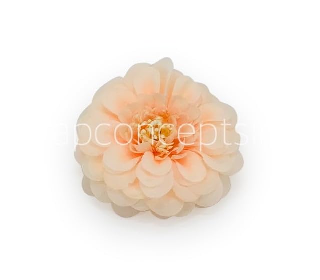 Image of WRAP Concepts Artificial Dahlia Flower Head for Home Decoration and Craft (Peach)