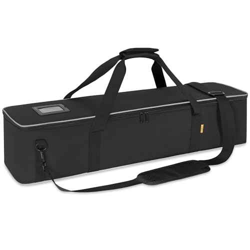 ITHWIU Multifunctional Tripod Bag 32 X 7 X 7 Inches / 81 X 18 X 18 cm Heavy Duty Tripod Carrying Case with Handle for Lights, Speakers, Cameras, Booms, Microphone Stands, Black by ITHWIU - Used condition - US$12.99