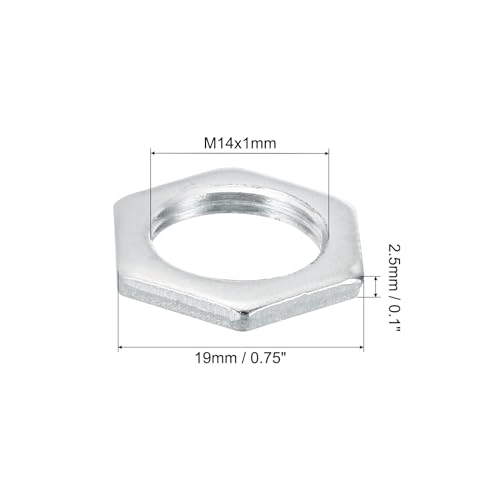 PATIKIL M14x1.0 Steel Hex Nuts - Image 2