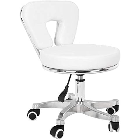 Taburete cosmético para pedikure 9266 Blanco Cover