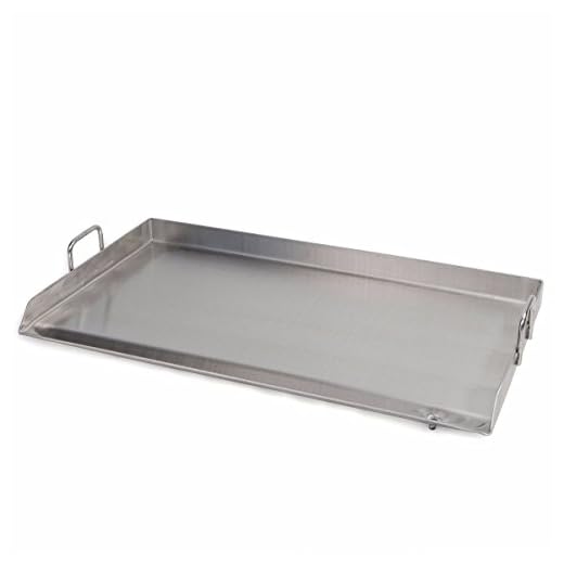 XtremepowerUS 95530 Premium 32" x 17" Flat Top Griddle Pan BBQ Grills Double Stove Stainless Steel, 32x17 Inch, Silver