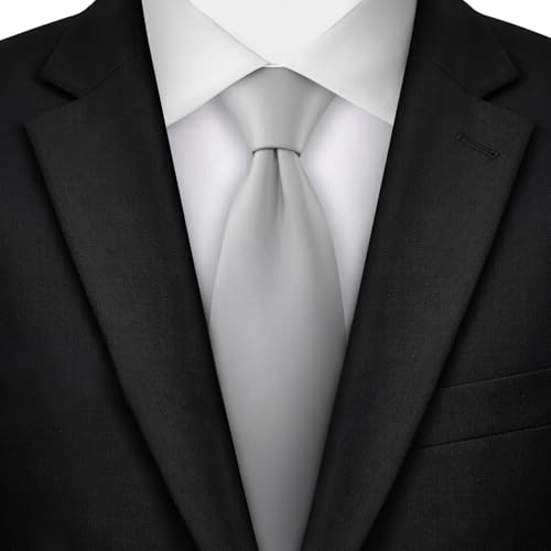 Image of Jacob Alexander Men's Extra Long Solid Color Tie