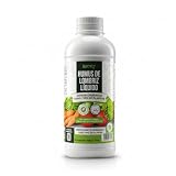 Humus de Lombriz Líquido 1L – Fertilizante Universal Muy Concentrado 5ml/L | +50% de Materia Orgánica – Abono Líquido para Plantas y Regenerador del Suelo – 100% Puro y Orgánico, Sin Residuo (1L)