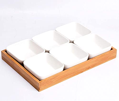 XHAAWH Snack Bols Plateau en Céramique Plat à Sauce Vaisselle Tendance Cover