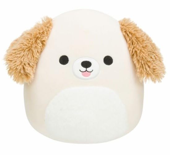 Squishmallows - 7.5'' - Meggie White And Tan Fuzzy Dog/Plush