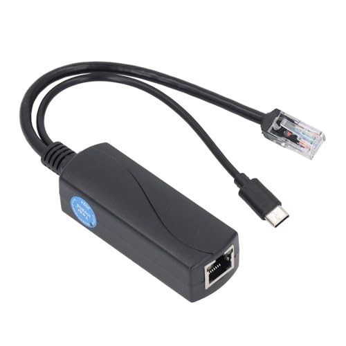 Gigabit PoE Splitter for Pi 5 & 5B, PoE to USB C Adapter, 5V 4A Type C, IEEE802.3af at Compliant, High Speed 1000Mbps Power Over Ethernet Splitter for RaspberryPi 5