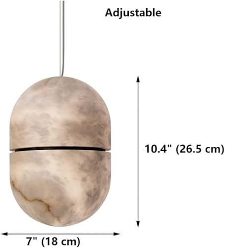 Suspension design aspect marbre blanc haut de gamme G9