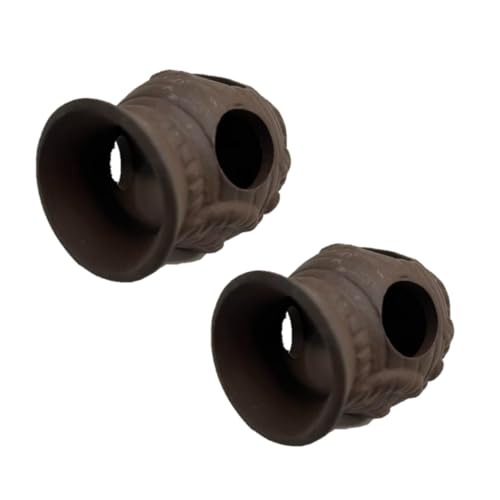 ST TS アクアリウム 水槽 隠れ家 土管 壺 トンネル エビ 金魚 メダカ タコツボ オブジェ オーナメント インテリア 置物 装飾 (壺 2個)