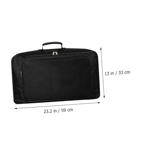 Sacoche pour effecteur audio BESTonZON en tissu Oxford noir de rangement portable - 2