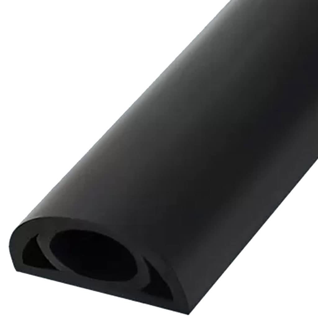 Canalina Cavi Pavimento Calpestabile per Ufficio, Canalina Passacavi Muro Adesiva,Protezione per Cavo per Pavimento in PVC Resistente per Pavimento (Color : Black, S : 10m)