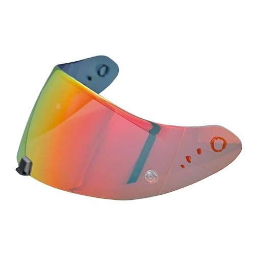 Logto Compatible With EX0 T520 Motorcycle Helmet Visor R1 Air Face Helmet Shield Replacement ST1400 Tinted Visor (Revo Deep Red)