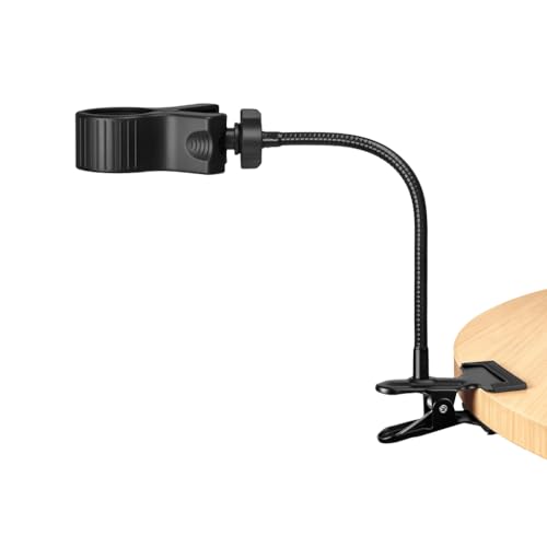 Supporto per braccio microfono a collo di cigno per microfono portatile, per studio interno, in streaming, regolabile