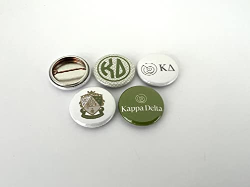 Mini-pines Kappa Delta de 1 pulgada sin gemas con potente cierre imán 2