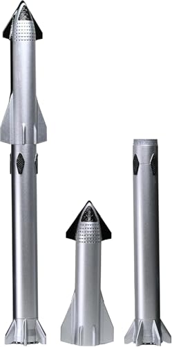 LATUROP 1:375 SpaceX Starship Diecast Rocket Model Highly Detail Pre-Build Metal Models for Gift and Collection.