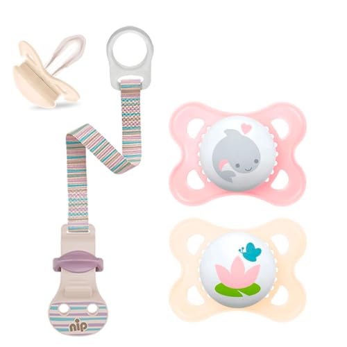 Sucette silicone 0-6 mois MAM tétine orthodontique SkinSoft pour nouveau-né fille