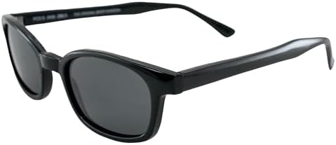Original X-KD's 20% Larger Polarized Lenses Black Frame Biker Sunglasses